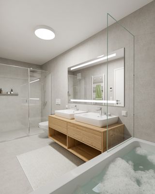 Badezimmer, Visualisierung von Zackplan